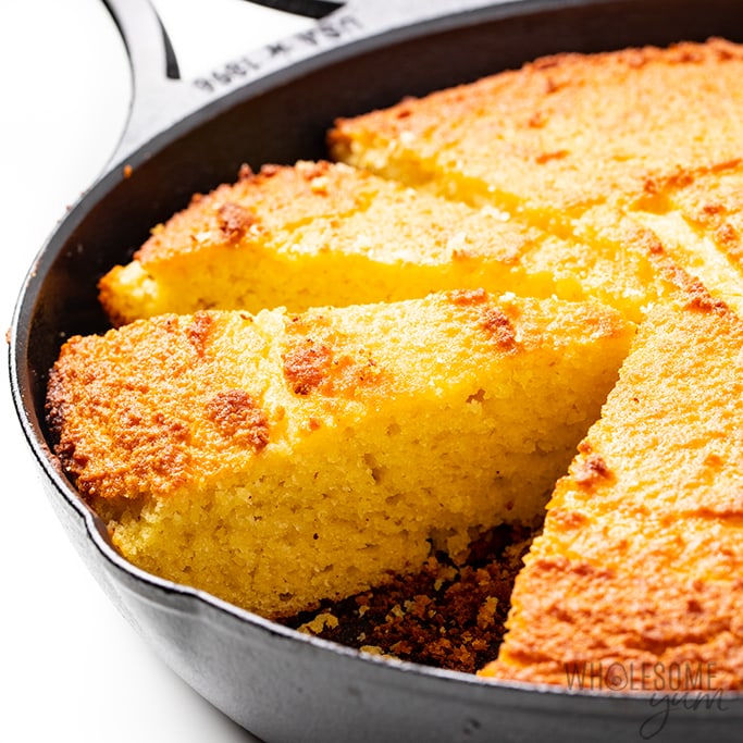 Keto Cornbread Fresh Out Of Oven