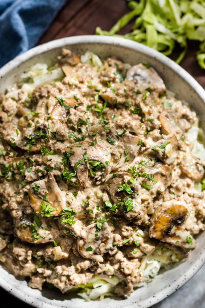 Creamy Low Carb Stroganoff