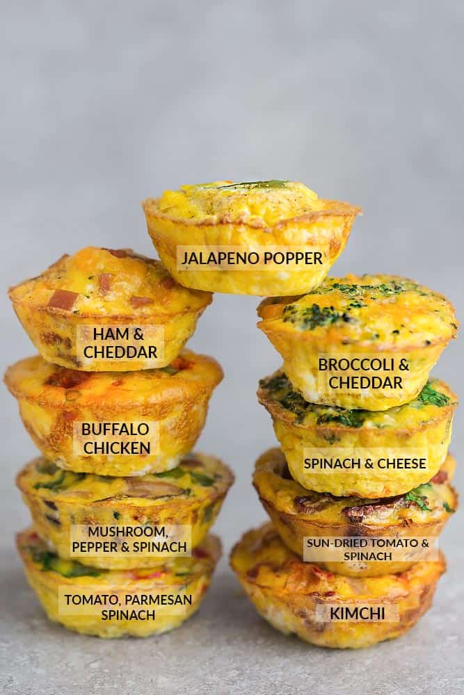 Savory low carb egg bites