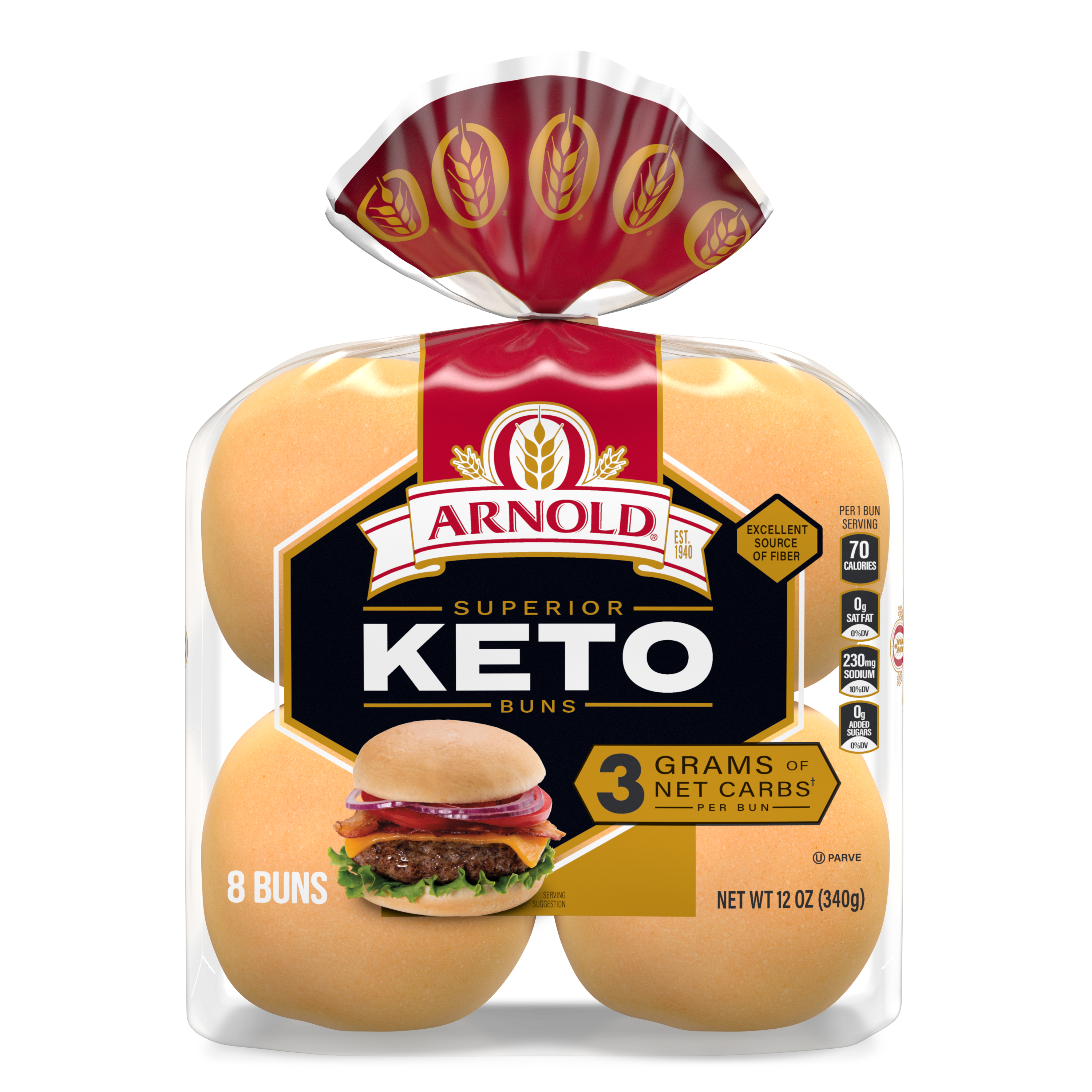 Selection of Keto Burger Buns